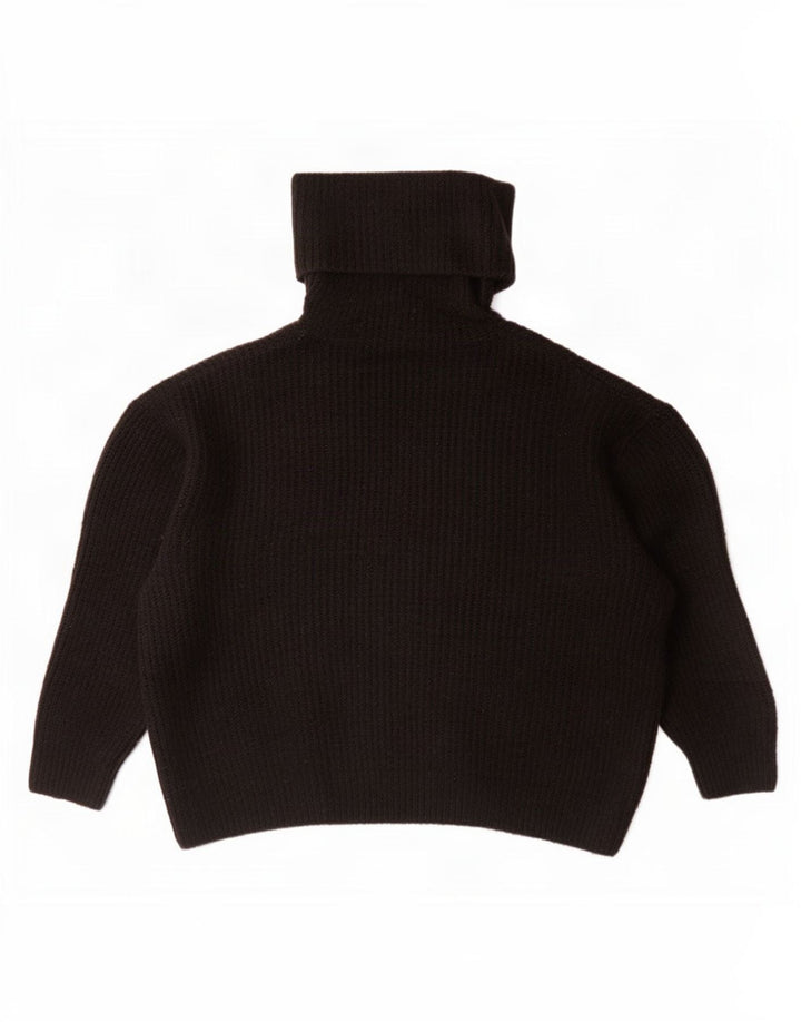 Übergroßer Rollkragenpullover von Zara für Damen, Gr. 14, mittelschwarz