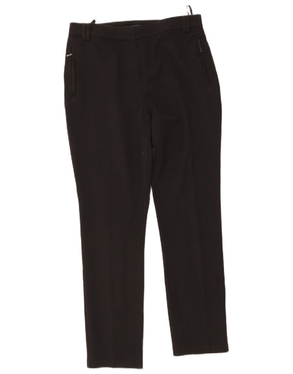 Marks & Spencer Damen Slim Casual Hose UK 12 Medium W34 L28 Schwarz