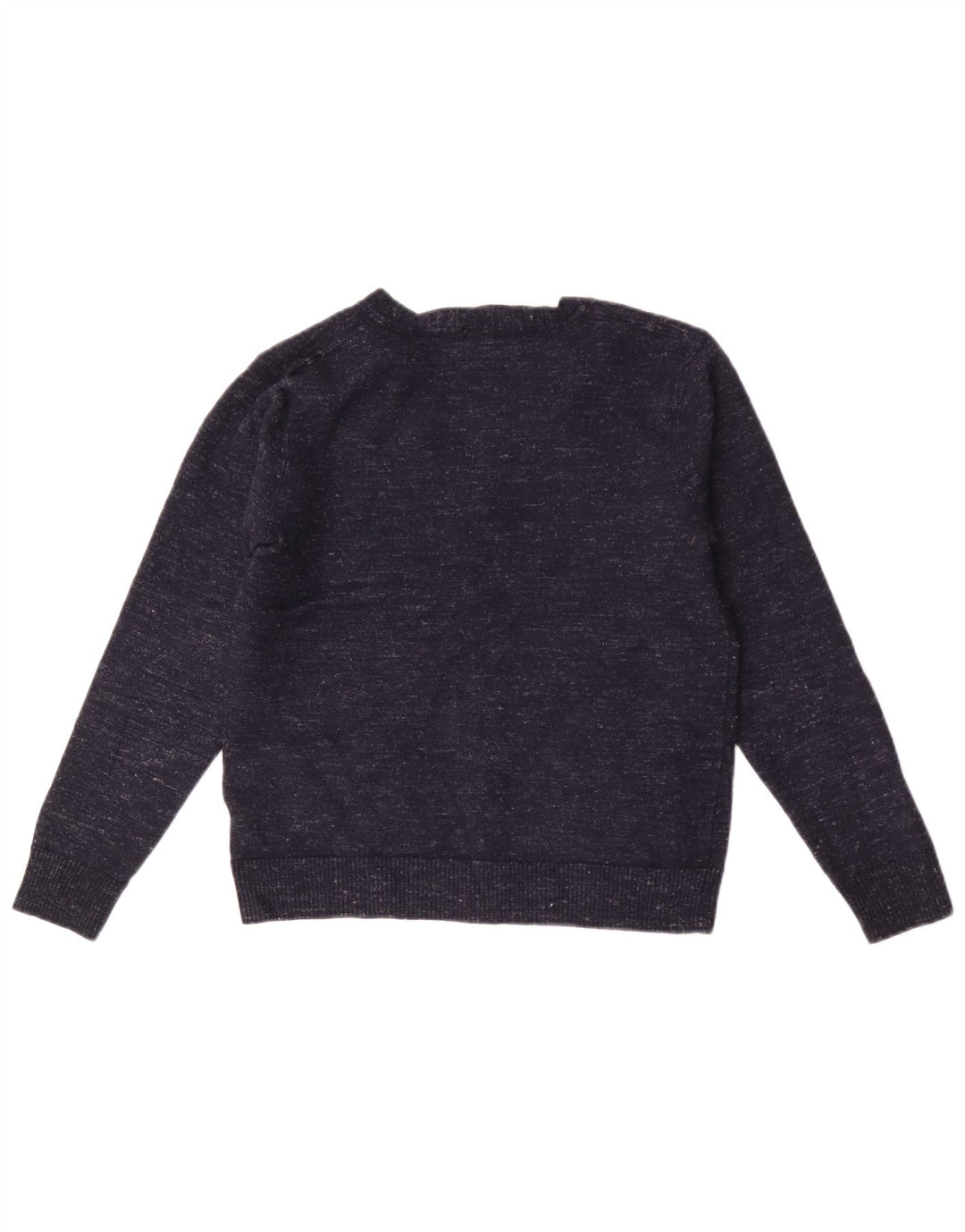 J. Crew Herren-Strickjacke mit schmaler Passform, mittelmarineblau gesprenkelte Wolle