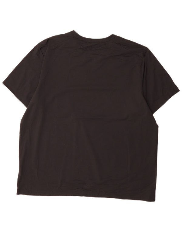 Nike Herren Dri Fit T-Shirt Top 2XL Schwarz Polyester
