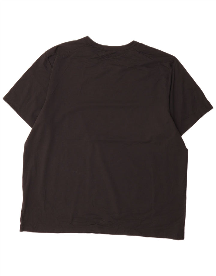 Nike Herren Dri Fit T-Shirt Top 2XL Schwarz Polyester