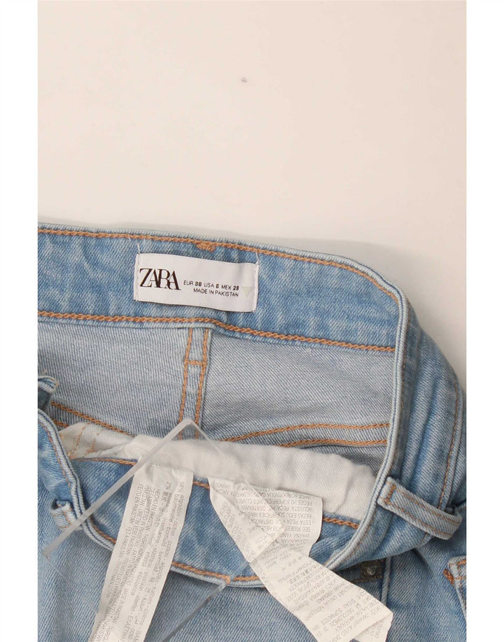 Zara Damen Bootcut Jeans EU 38 Small W28 L27 Blau