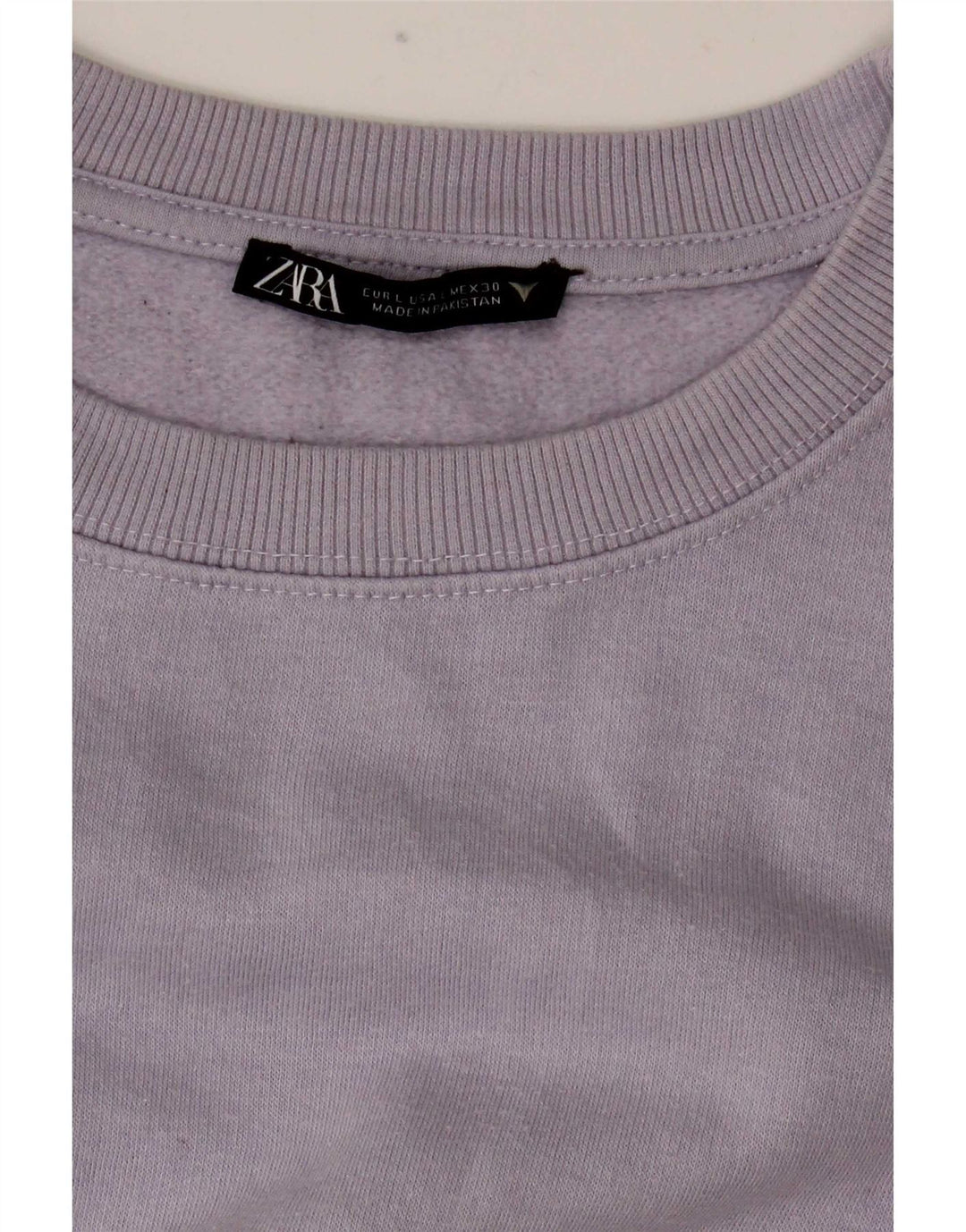 Zara Damen Sweatshirt Pullover UK 16 Large Lila