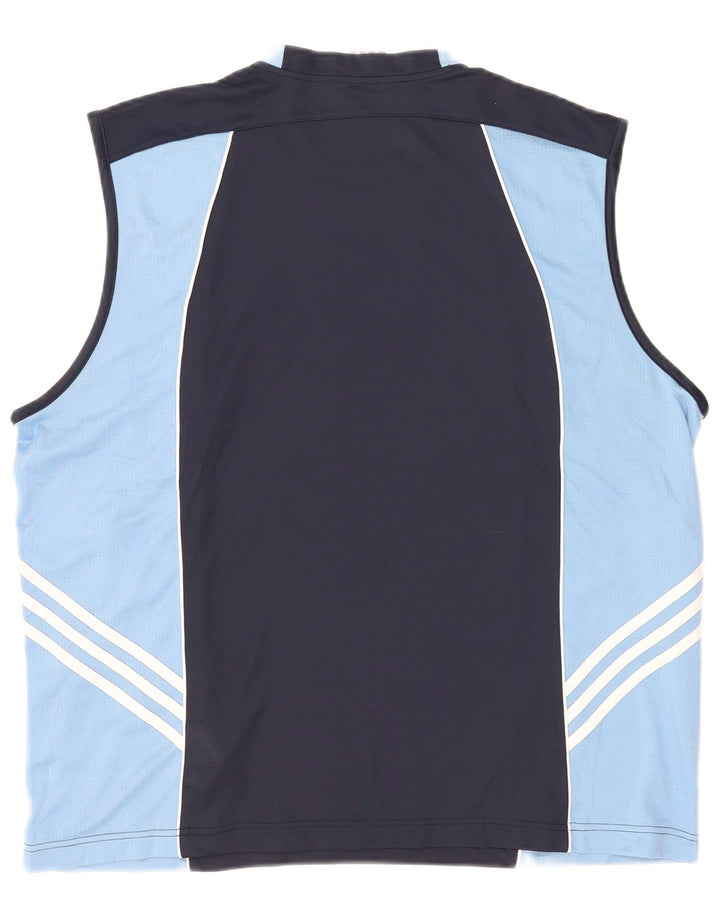 Adidas Herren Climacool Weste Top 2XL Marineblau Colourblock Polyester