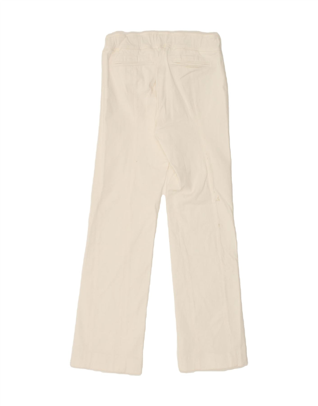 PATRIZIA PEPE Womens Bootcut Casual Trousers IT 44 Medium W28 L29   White Vintage Patrizia Pepe and Second-Hand Patrizia Pepe from Messina Hembry 