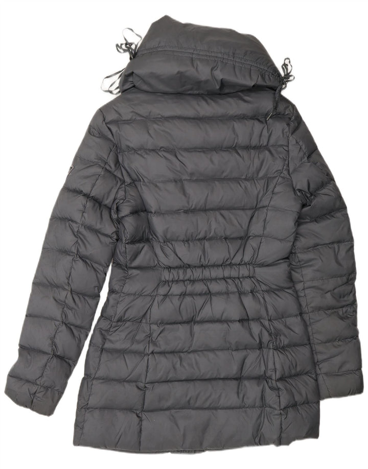 GUESS Damen Wattierter Mantel UK 6 XS Graues Polyester