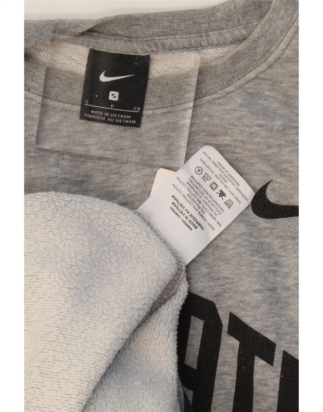 NIKE Herren-Sweatshirt mit Grafik „Ohio State“, Größe S, Grau, Baumwolle