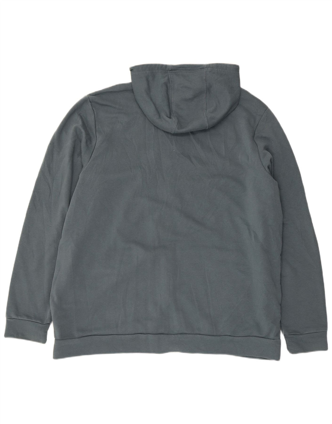 ADIDAS Herren Graphic Zip Hoodie Pullover 2XL Blaue Baumwolle