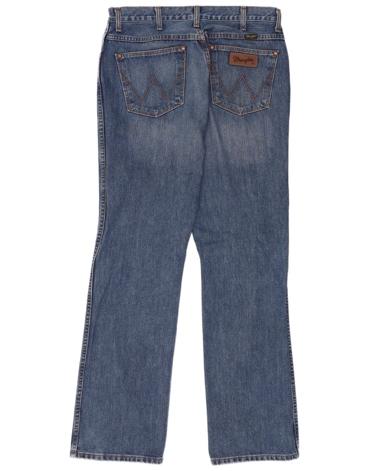 Wrangler Herren Straight Jeans W34 L34 Blaue Baumwolle
