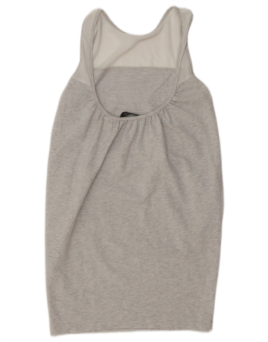 ZARA Damen Ärmelloses Basic-Kleid UK 10 Small Grau