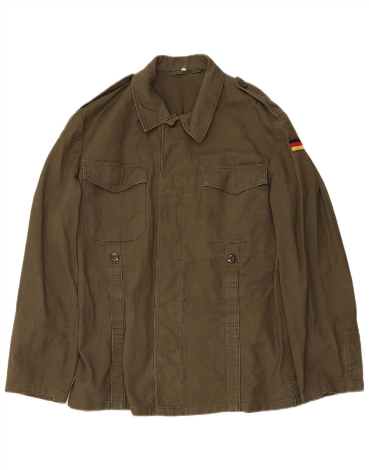 VINTAGE Herren Militärjacke UK 36 Small Grün