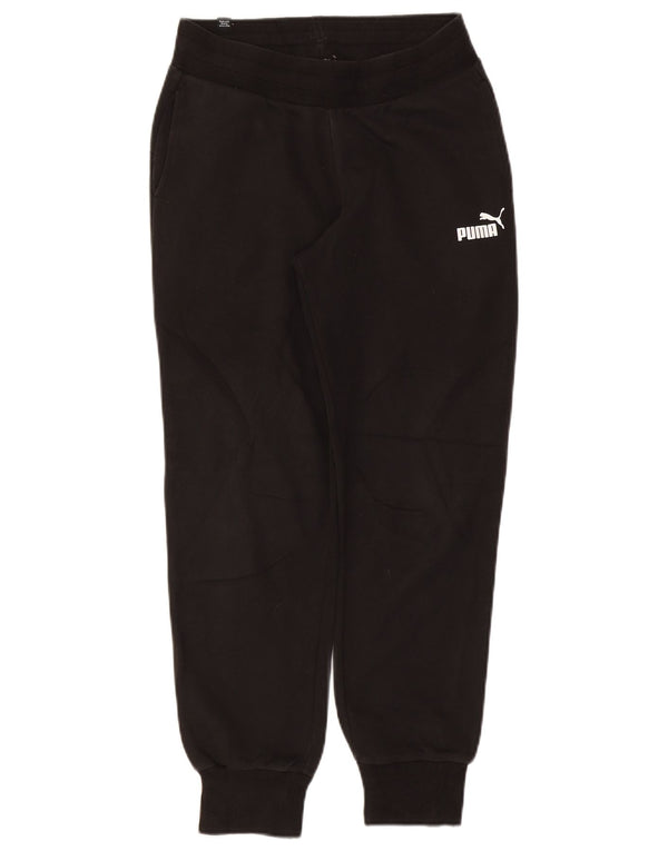 Puma Damen Trainingshose Jogger UK 6 XS Schwarz Baumwolle