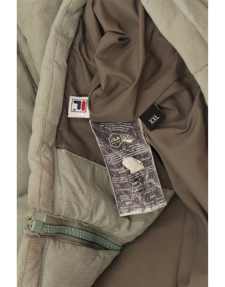 The North Face Herren Wattierte Jacke UK 44 2XL Grün Polyamid