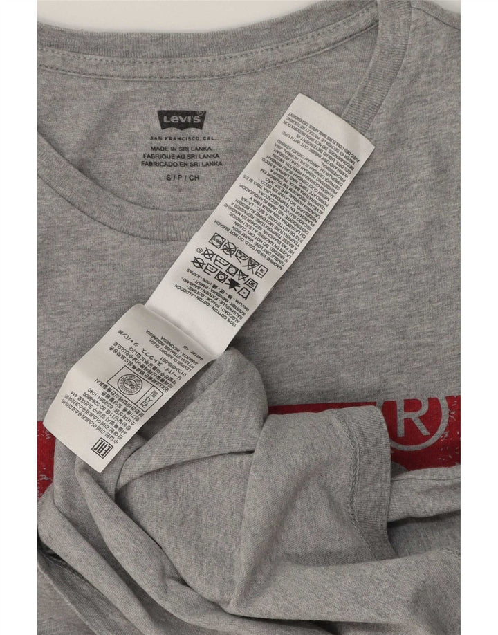 Levi's Herren-T-Shirt mit Grafik, Größe S, graue Baumwolle