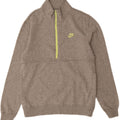 NIKE Mens Zip Neck Sweatshirt Jumper Medium Grey Cotton Vintage Nike and Second-Hand Nike from Messina Hembry 