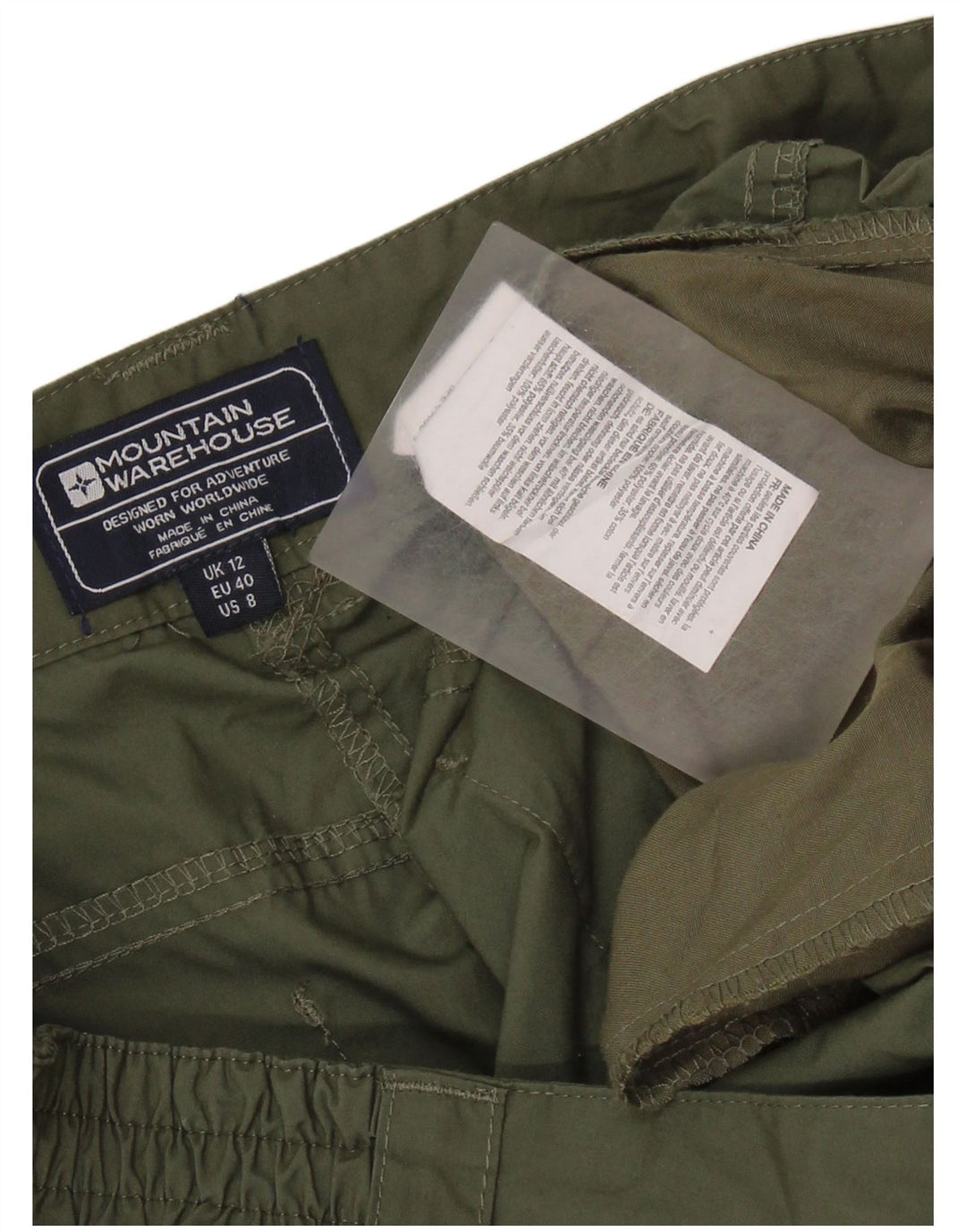 Mountain Warehouse Damen Chinoshorts UK 12 Medium W30 Khaki Polyester