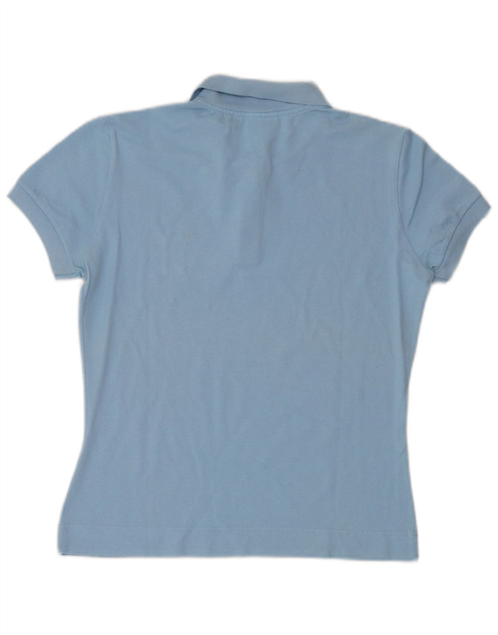 Lacoste Damen-Poloshirt, Größe 44, große blaue Baumwolle