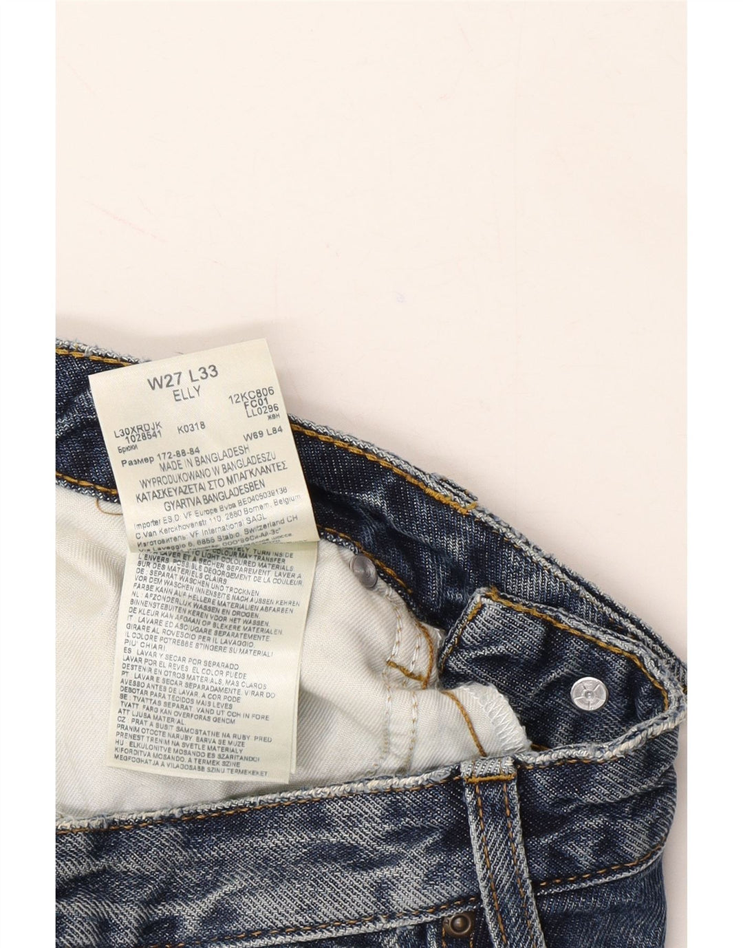 LEE Womens Elly Slim Jeans W27 L30 Blue Cotton Vintage Lee and Second-Hand Lee from Messina Hembry 