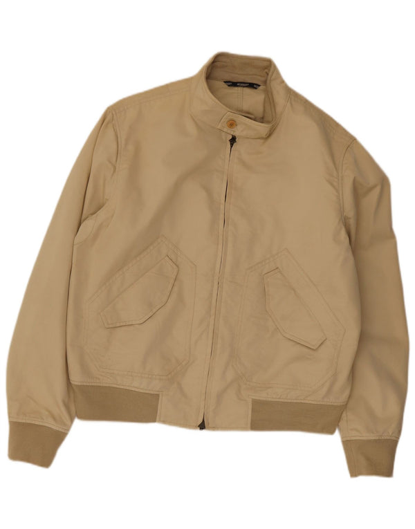 Jeckerson Herren Bomberjacke UK 42 XL Beige Baumwolle