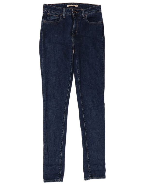 Levi's Damen 721 High Rise Skinny Jeans W26 L32 Marineblau Baumwolle