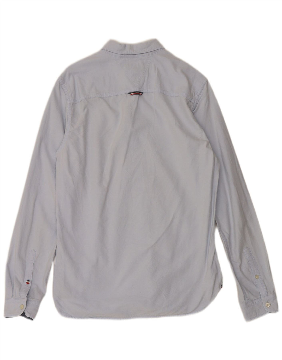 Tommy Hilfiger Herrenhemd, kleine blaue Baumwolle