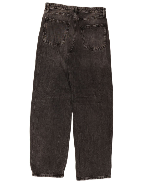 Zara Damen Tapered Jeans EU 42 Large W32 L32 Graue Baumwolle