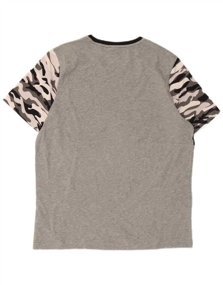 Puma Herren-T-Shirt mit Grafik, groß, mehrfarbig, Camouflage-Baumwolle