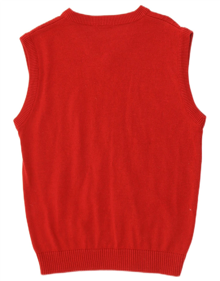 Dardano Herren Weste Tank Top IT 50 Mittelrote Baumwolle