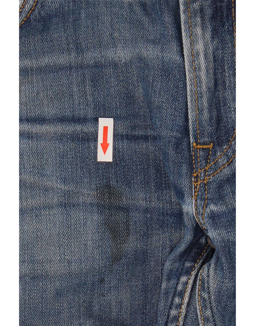 Lee Herren Zed Distressed Straight Jeans W32 L32 Blaue Baumwolle