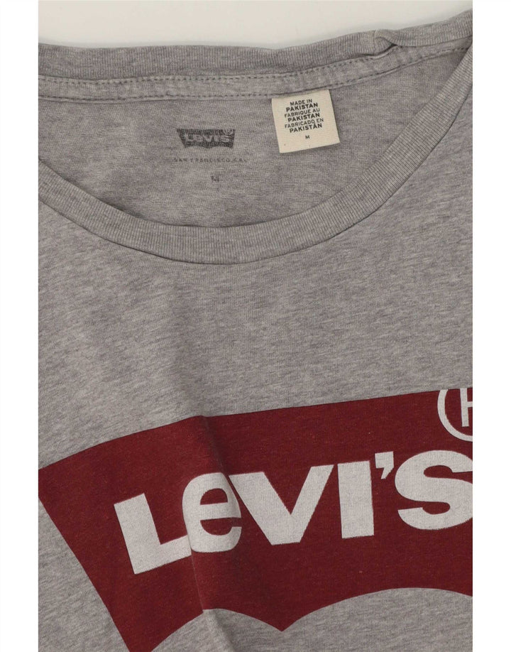 Levi's Herren Grafik-T-Shirt-Oberteil Mittelgrau