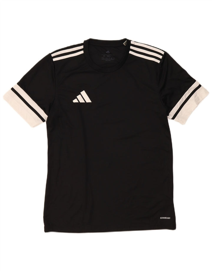 Adidas Herren Aeroready T-Shirt Top Medium Schwarz Colourblock Polyester