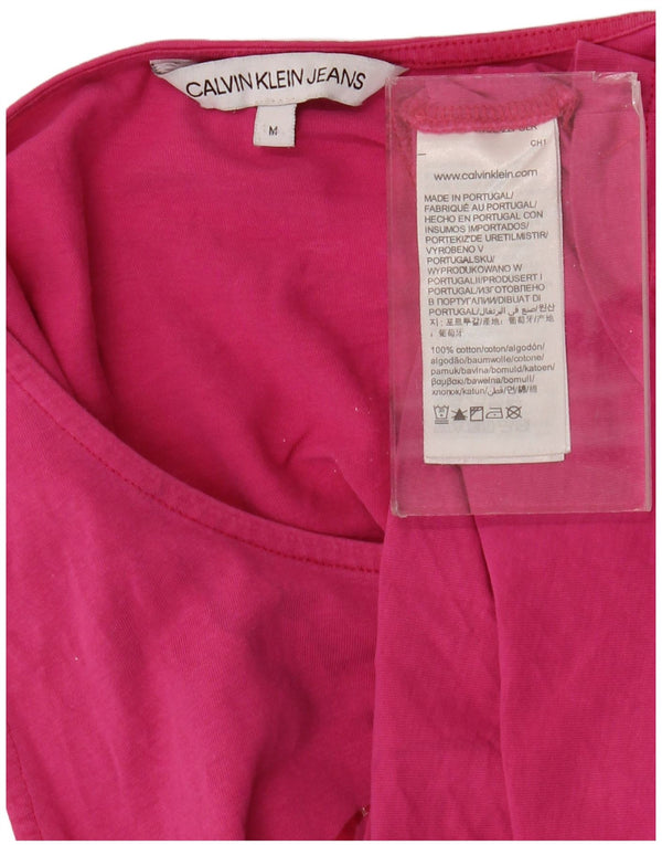 Tommy Hilfiger Damen-Poloshirt mit 3/4-Ärmeln, UK 12, mitteltürkis, Baumwolle