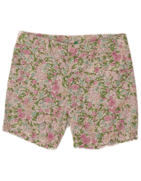 Benetton Mädchen-Freizeitshorts, 11–12 Jahre, 2XL W29, mehrfarbig, Blumenmuster