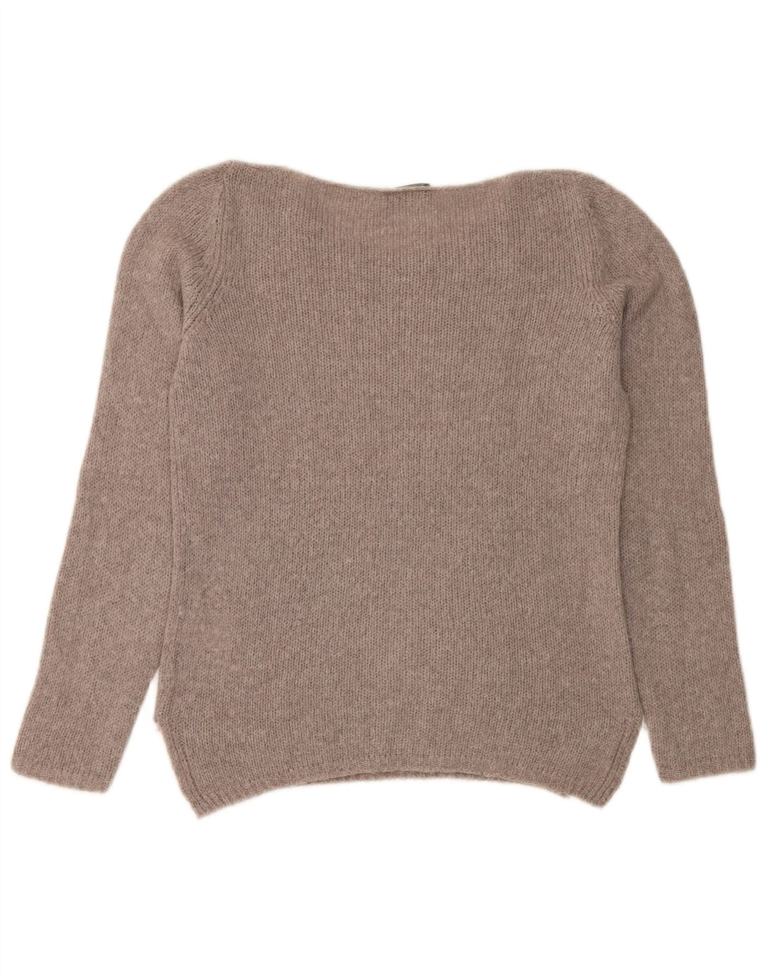 Fred Perry Damen-Pullover mit U-Boot-Ausschnitt, Gr. 10, Größe S, Grau, Polyamid