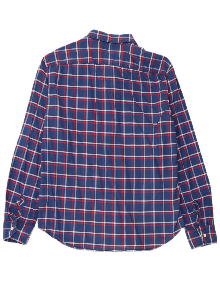Levi's Herren-Hemd mit Standard-Passform, mittelblau, kariert, Baumwolle