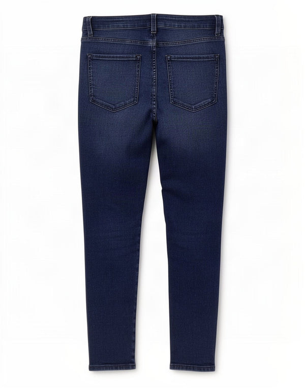 Marks & Spencer Womens The Ivy Skinny Jeans UK 14 Large W32 L26 Blue Cotton