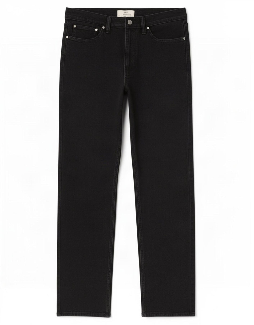 Marks & Spencer Herren Straight Jeans W32 L33 Schwarze Baumwolle