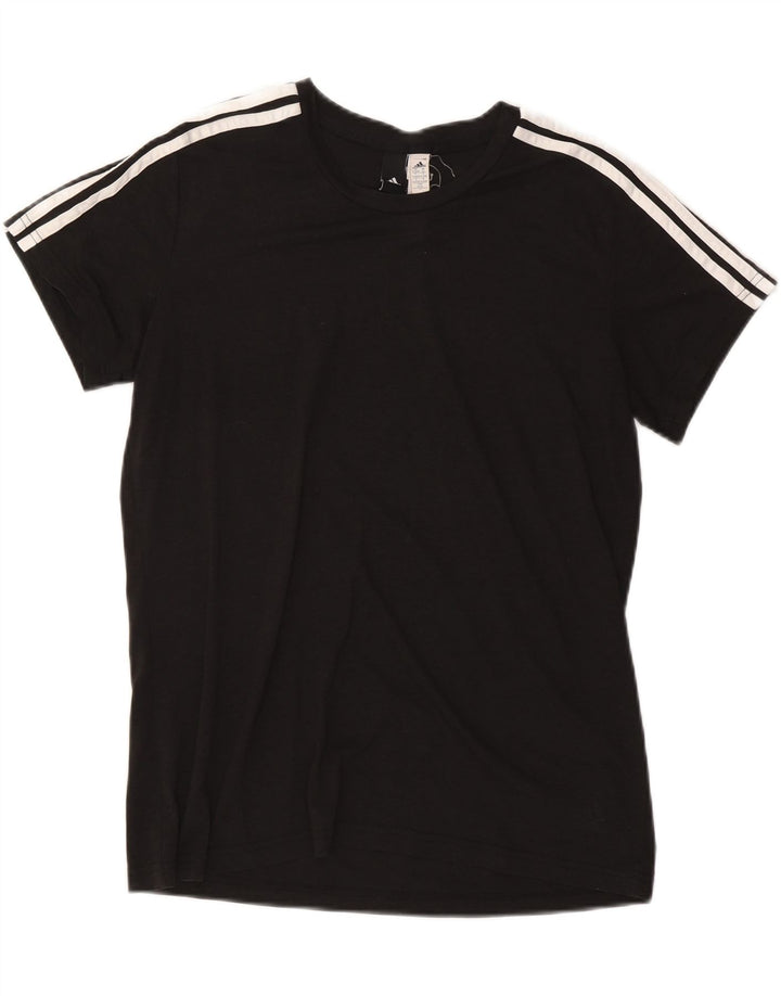 ADIDAS Damen T-Shirt Top UK 20/22 XL Schwarz Polyester