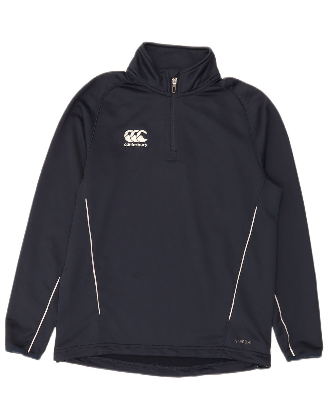Canterbury Jungen-Pullover-Trainingsoberteil mit Reißverschluss am Hals, 13–14 Jahre, Marineblau