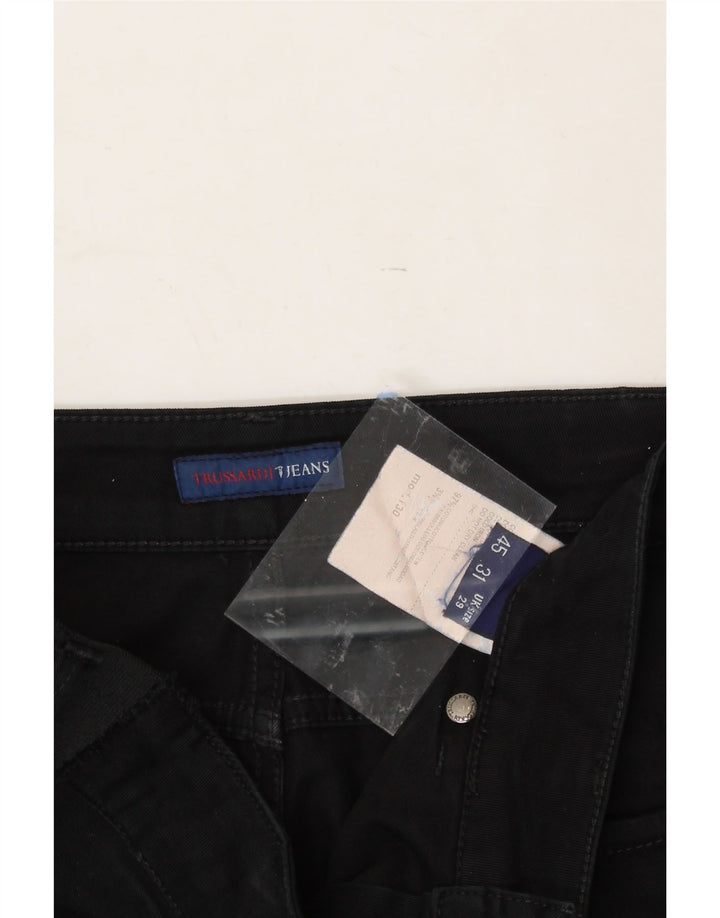 TRUSSARDI Womens Straight Jeans W29 L29 Black Cotton Vintage Trussardi and Second-Hand Trussardi from Messina Hembry 