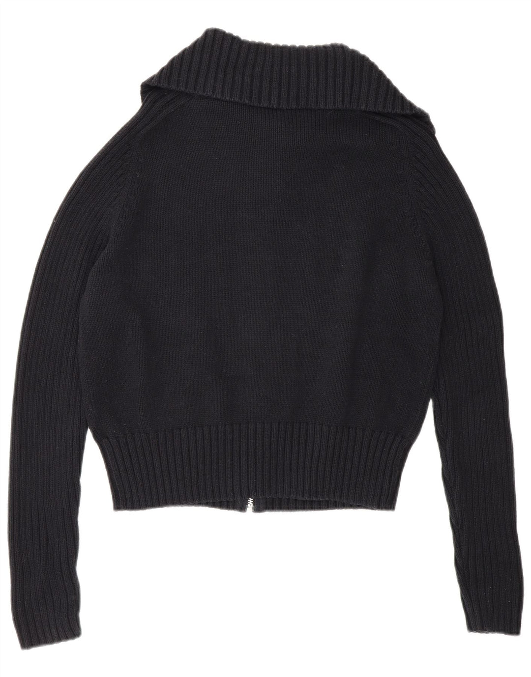 Marks & Spencer Damen-Cardigan mit durchgehendem Reißverschluss, Gr. 14, Marineblau
