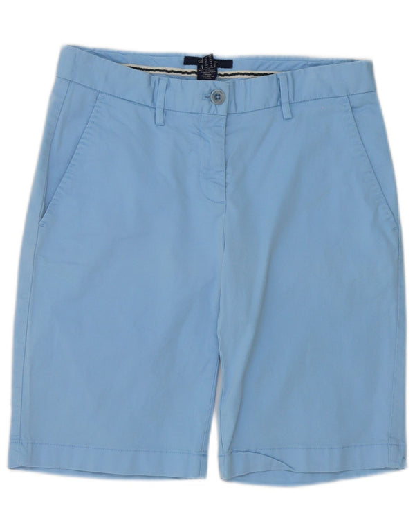 Gant Damen Chinoshorts UK 10 Small W32 Blaue Baumwolle