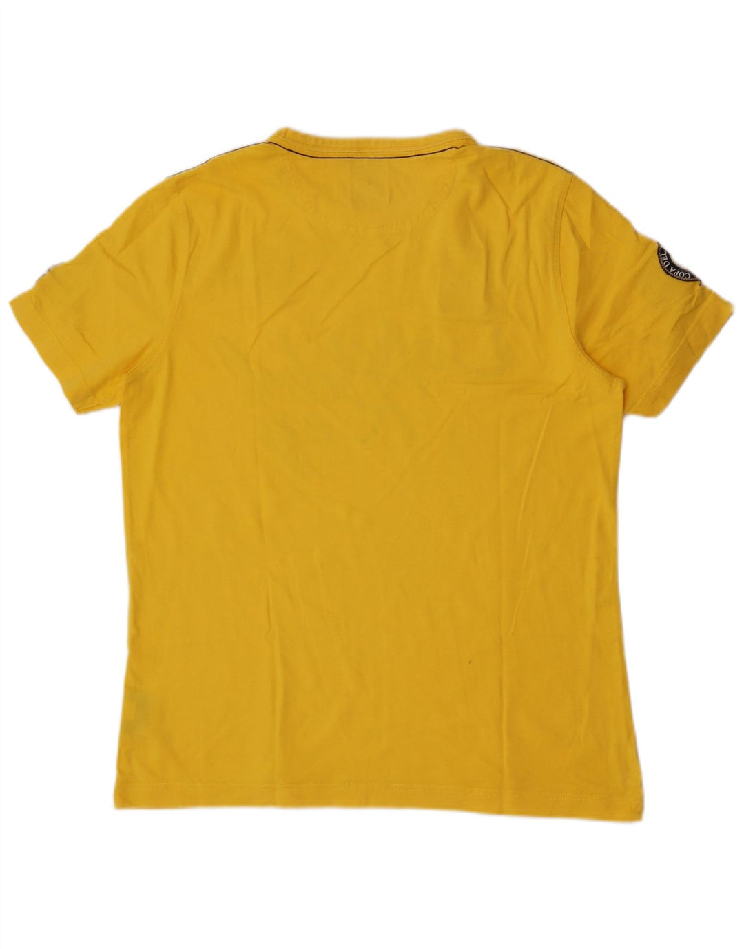 Gaastra Herren Grafik-T-Shirt-Oberteil, groß, gelbe Baumwolle