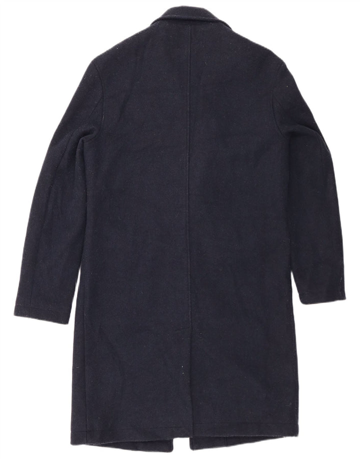 Zara Herrenmantel UK 36 Small Marineblau Polyester