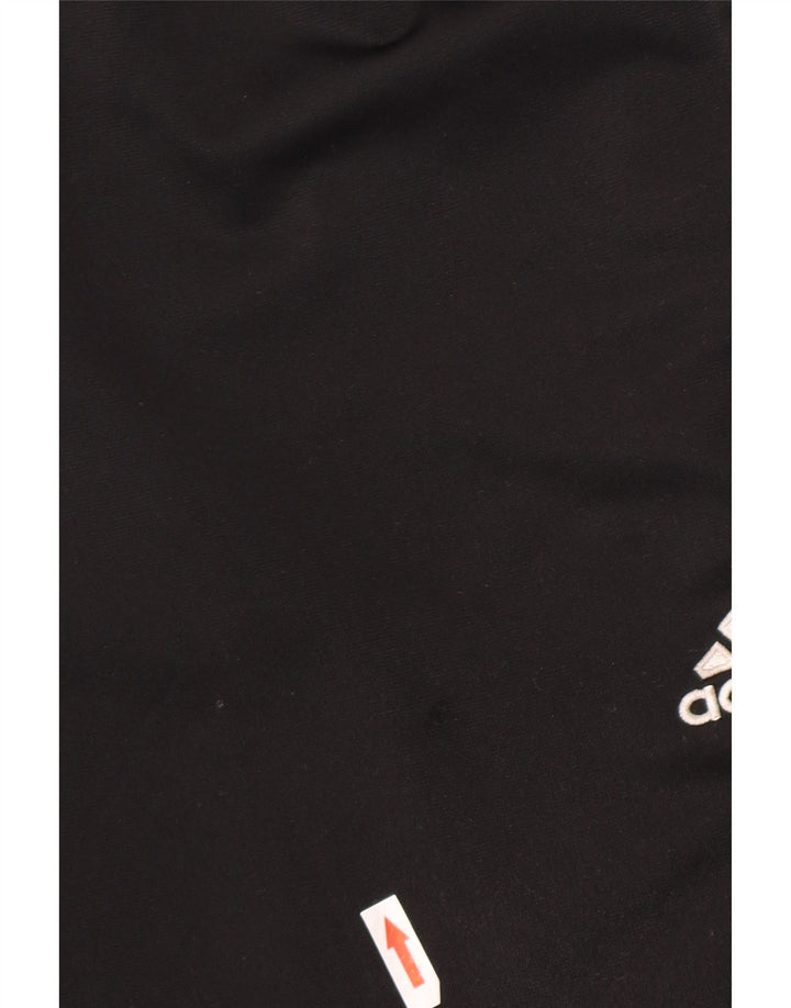 Adidas Herren-Trainingshose, groß, schwarzes Fischgrätenmuster aus Polyester