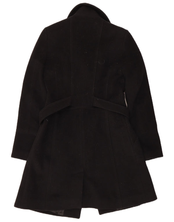 Reiss Damen Übergroßer Mantel UK 10 Small Black Wool