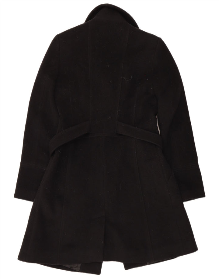Reiss Damen Übergroßer Mantel UK 10 Small Black Wool