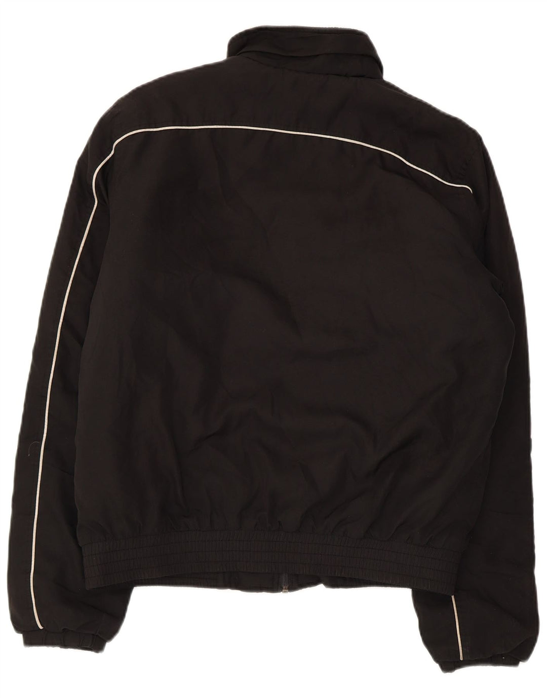 ASICS Herren-Trainingsanzug-Oberjacke, Mittelschwarzes Polyester