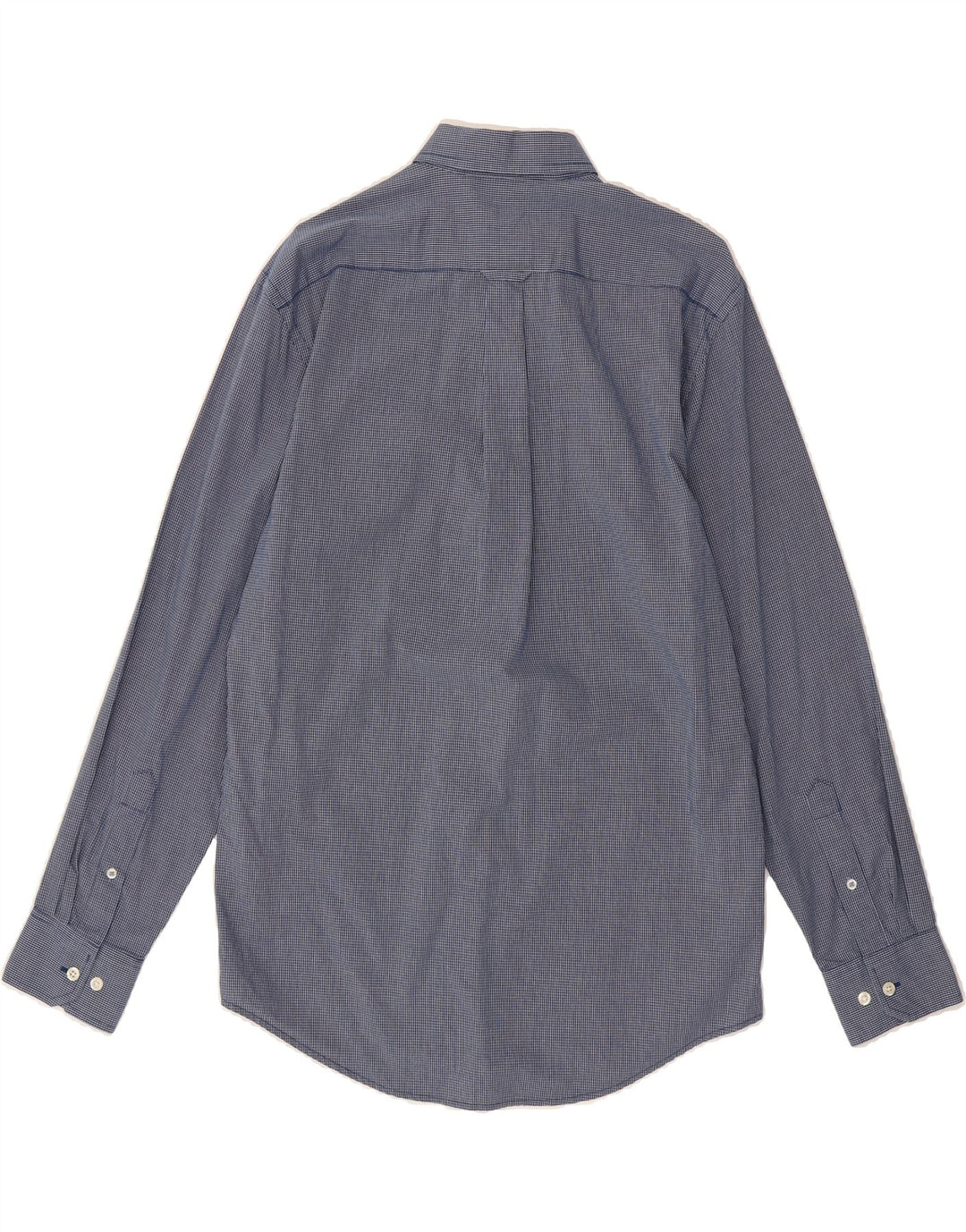 IZOD Mens Shirt Small Navy Blue Gingham Cotton Vintage Izod and Second-Hand Izod from Messina Hembry 