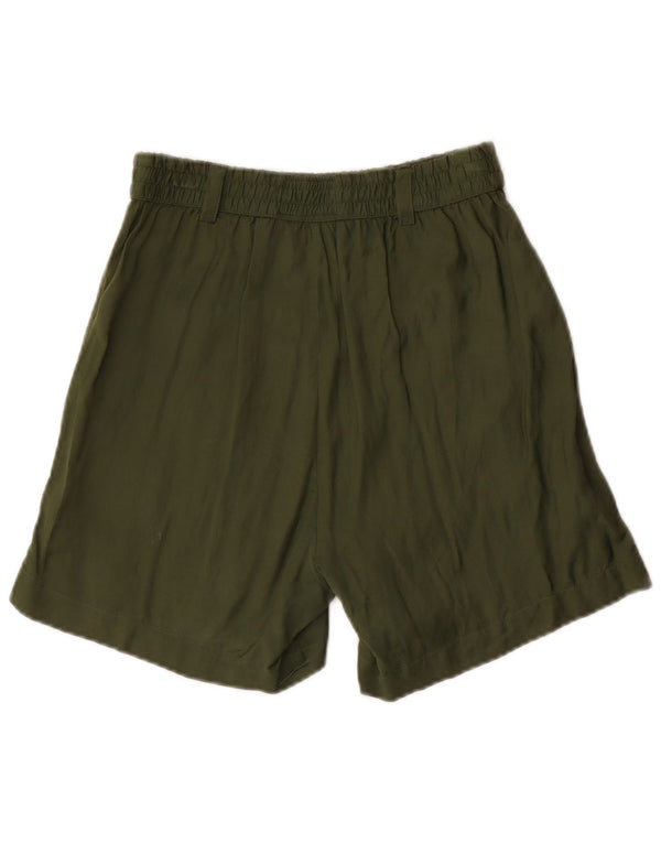 Jack Wills Damen Pegged Casual Shorts UK 8 Small W28 Grüne Viskose